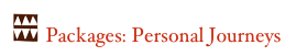 ￼  Packages: Personal Journeys